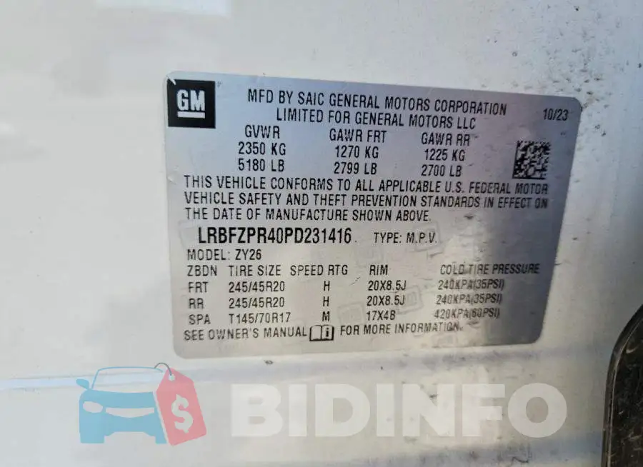 LRBFZPR40PD231416 Photo# 13