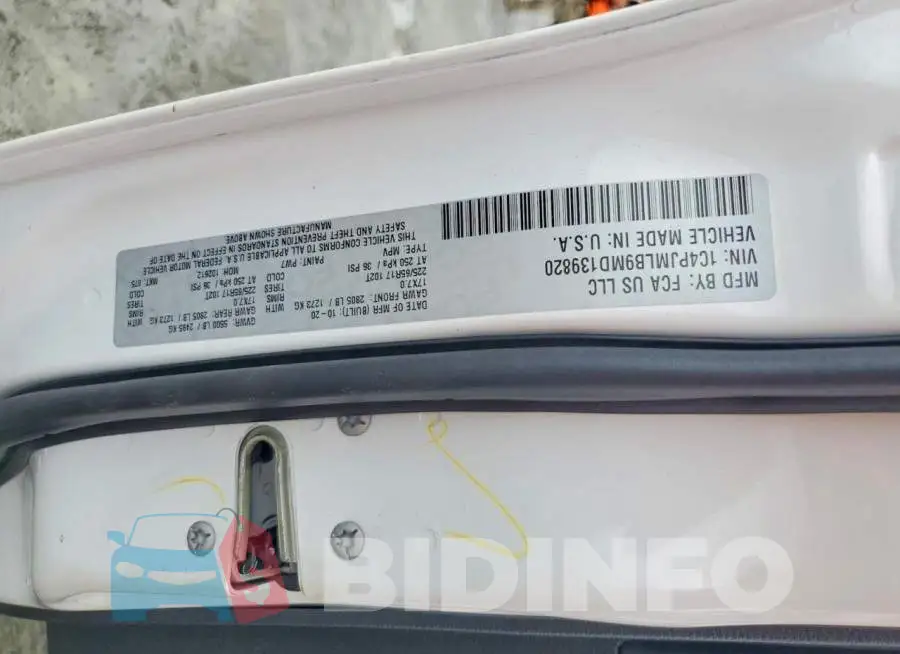 1C4PJMLB9MD139820 Photo# 14