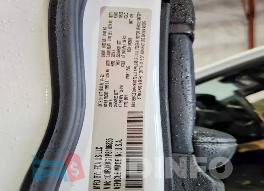 1C4RJKAG1P8106836 Photo# 13