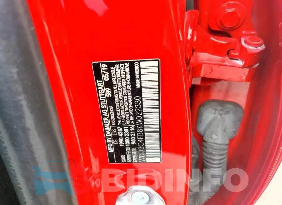 WDD3G4EB8KW022330 Photo# 12