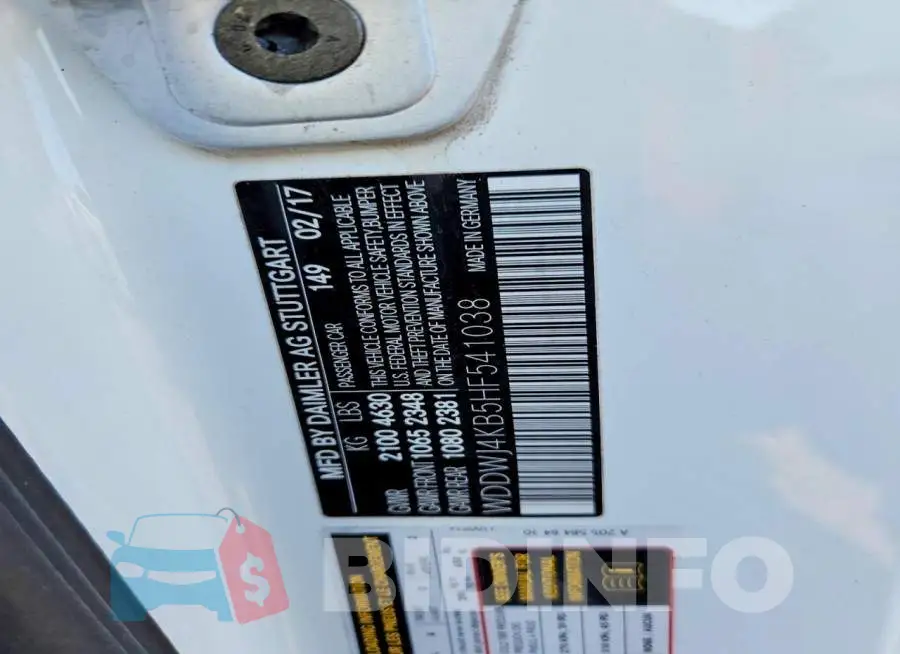 WDDWJ4KB5HF541038 Photo# 12
