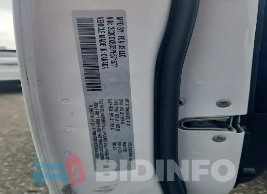 2C3CDXBG5PH571577 Photo# 13