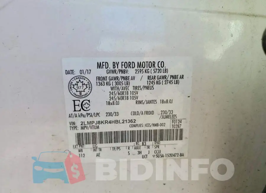 2LMPJ8KR4HBL21362 Photo# 13