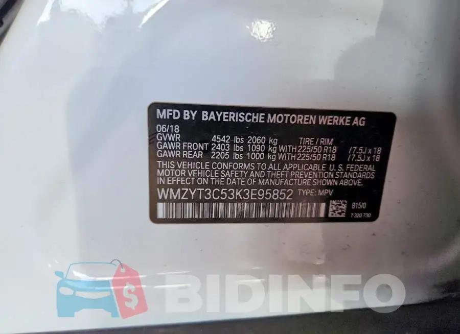 WMZYT3C53K3E95852 Photo# 12