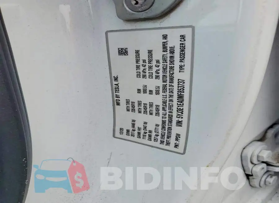 5YJ3E1EA0MF853737 Photo# 12