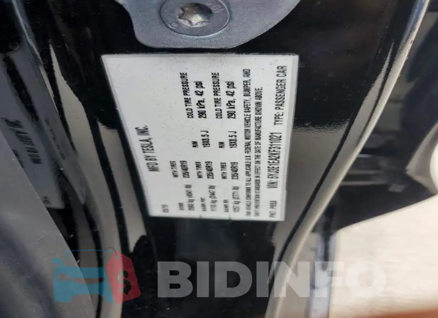 5YJ3E1EA2KF311021 Photo# 12