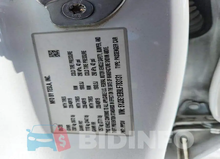5YJ3E1EB9LF783131 Photo# 12