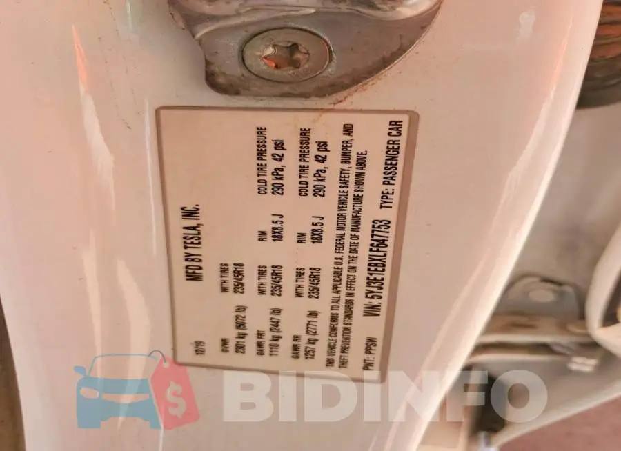 5YJ3E1EBXLF647753 Photo# 12