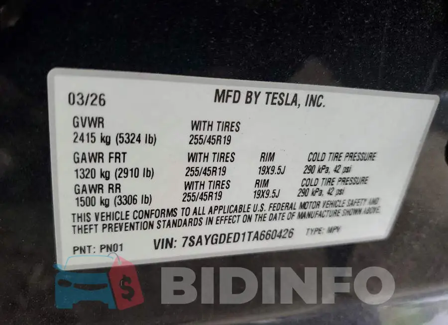 7SAYGDED1TA660426 Photo# 12