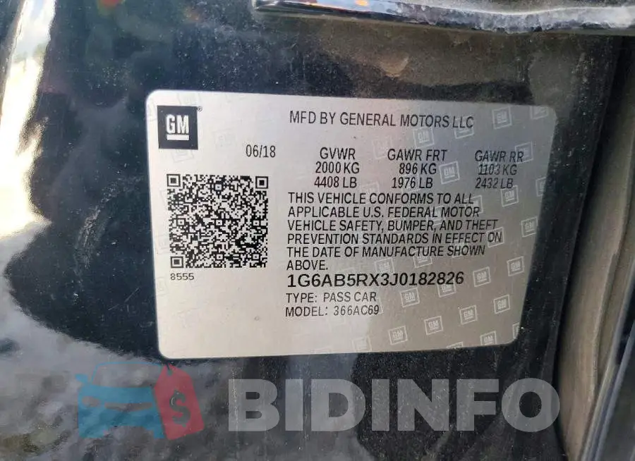 1G6AB5RX3J0182826 Photo# 12