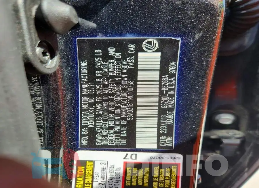 58ADZ1B11MU100758 Photo# 13