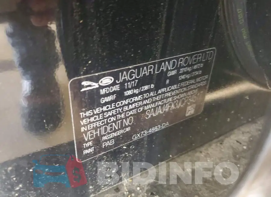 SAJAJ4FX3JCP34517 Photo# 12