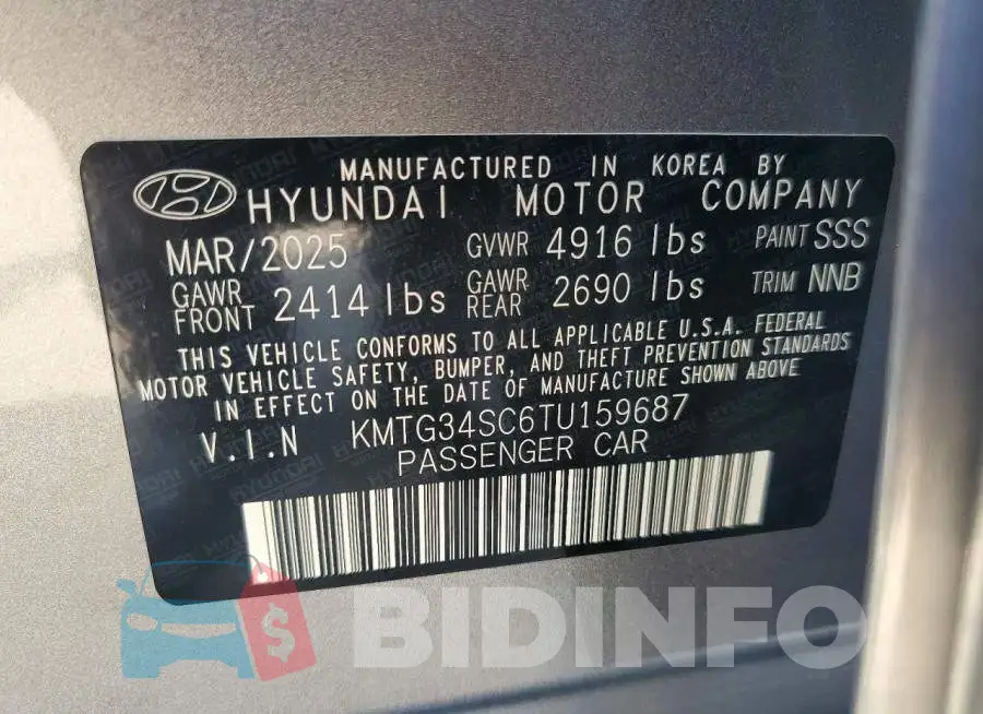 KMTG34SC6TU159687 Photo# 13