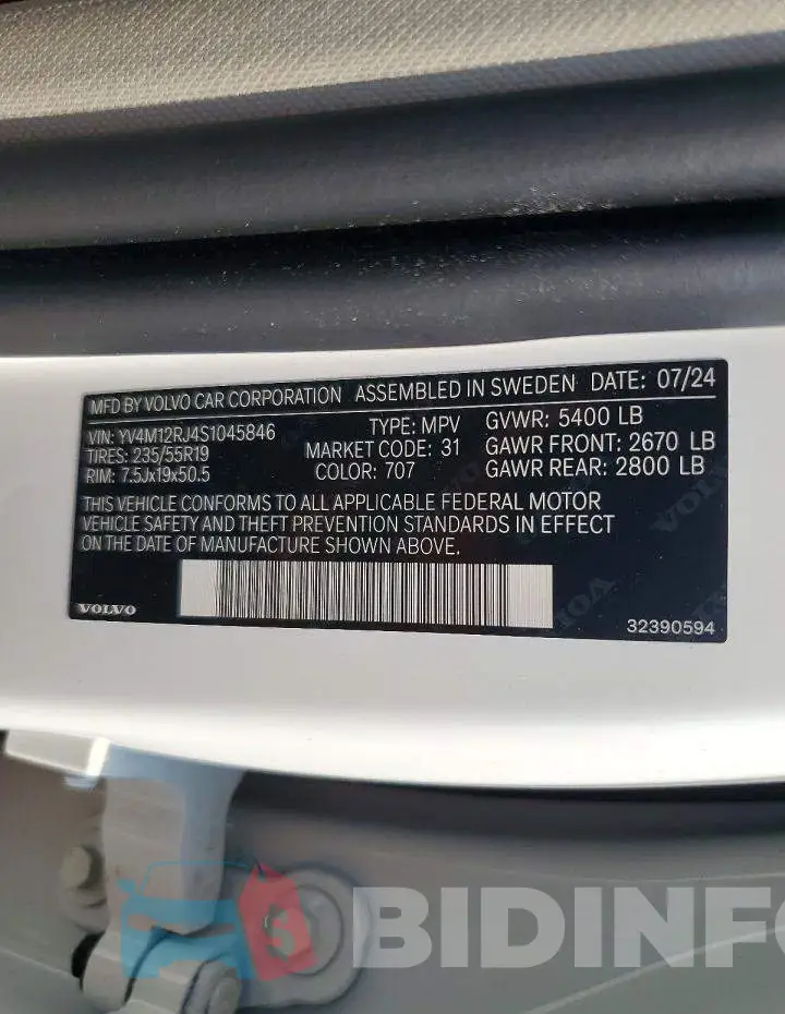 YV4M12RJ4S1045846 Photo# 13