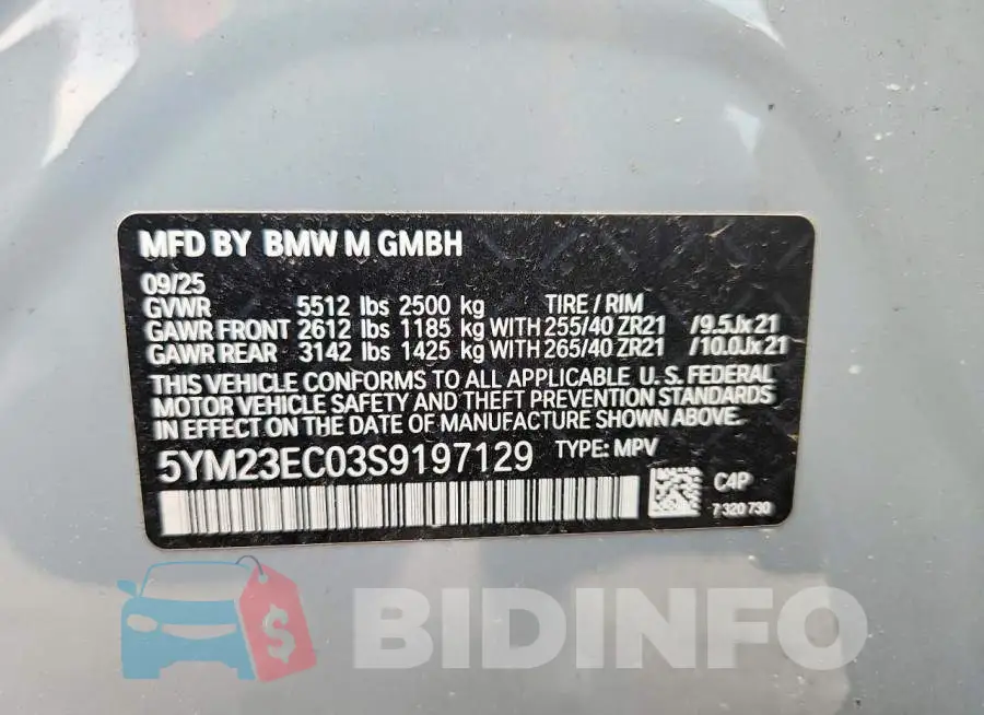 5YM23EC03S9197129 Photo# 12