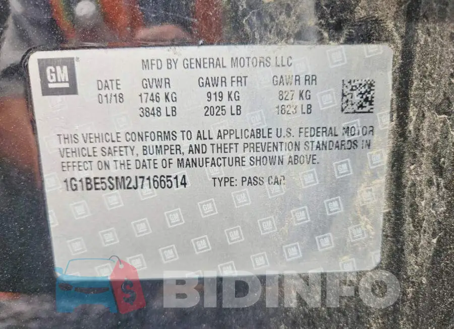 1G1BE5SM2J7166514 Photo# 12