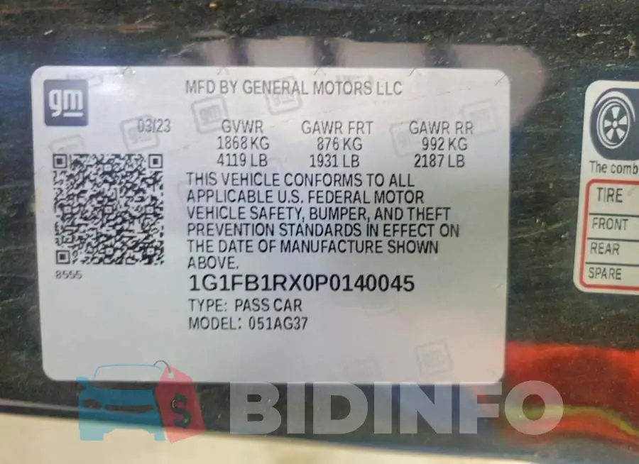 1G1FB1RX0P0140045 Photo# 13