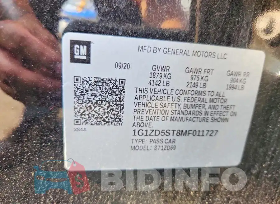 1G1ZD5ST8MF011727 Photo# 12