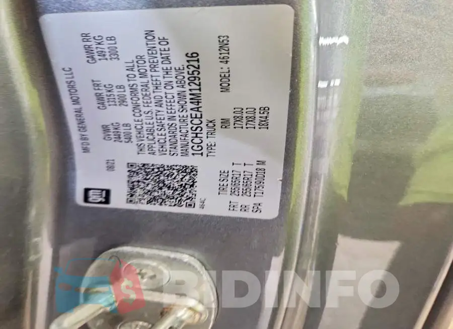 1GCHSCEA4M1295216 Photo# 12