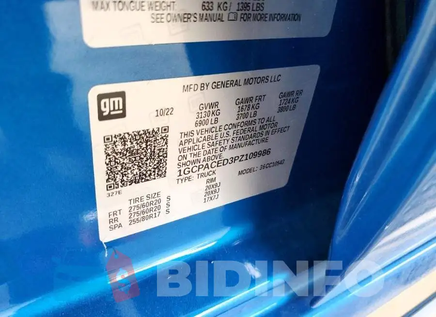 1GCPACED3PZ109986 Photo# 12