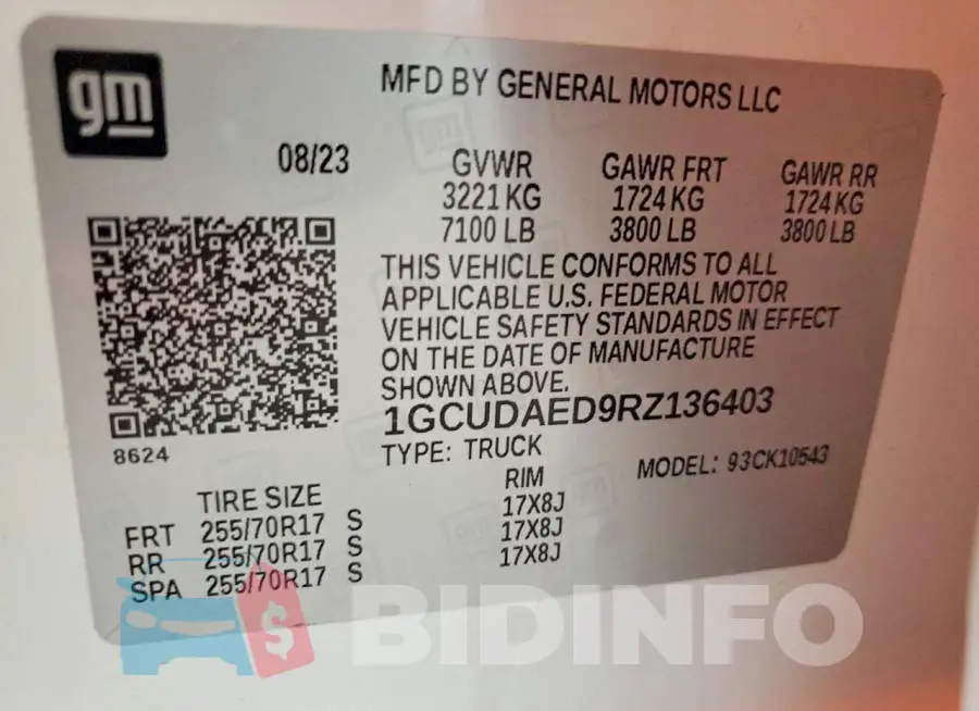 1GCUDAED9RZ136403 Photo# 12
