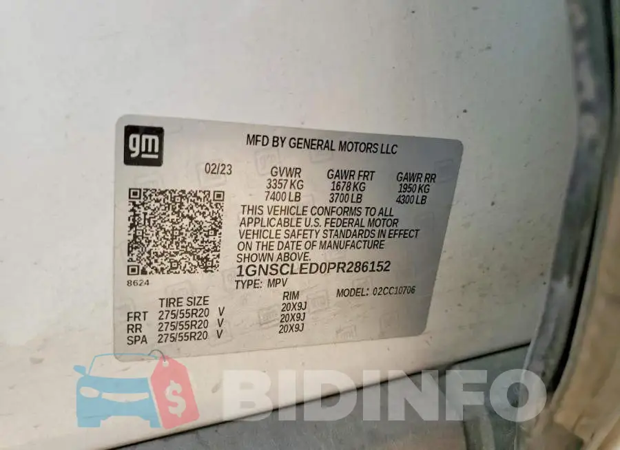 1GNSCLED0PR286152 Photo# 13