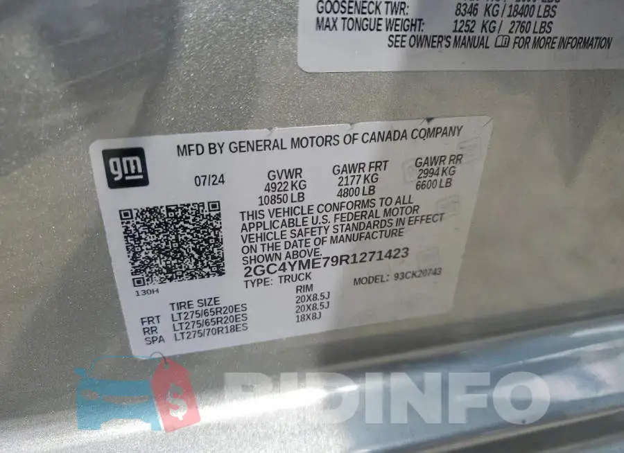 2GC4YME79R1271423 Photo# 12