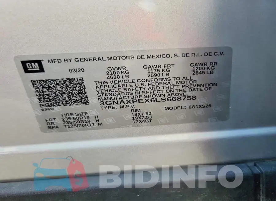 3GNAXPEX6LS668758 Photo# 13