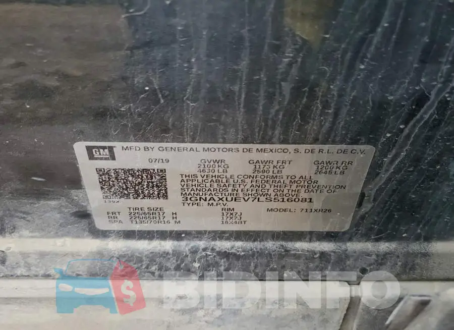 3GNAXUEV7LS516081 Photo# 13