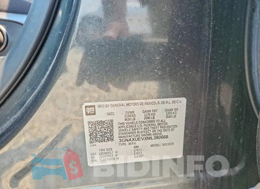 3GNAXUEVXML380668 Photo# 13