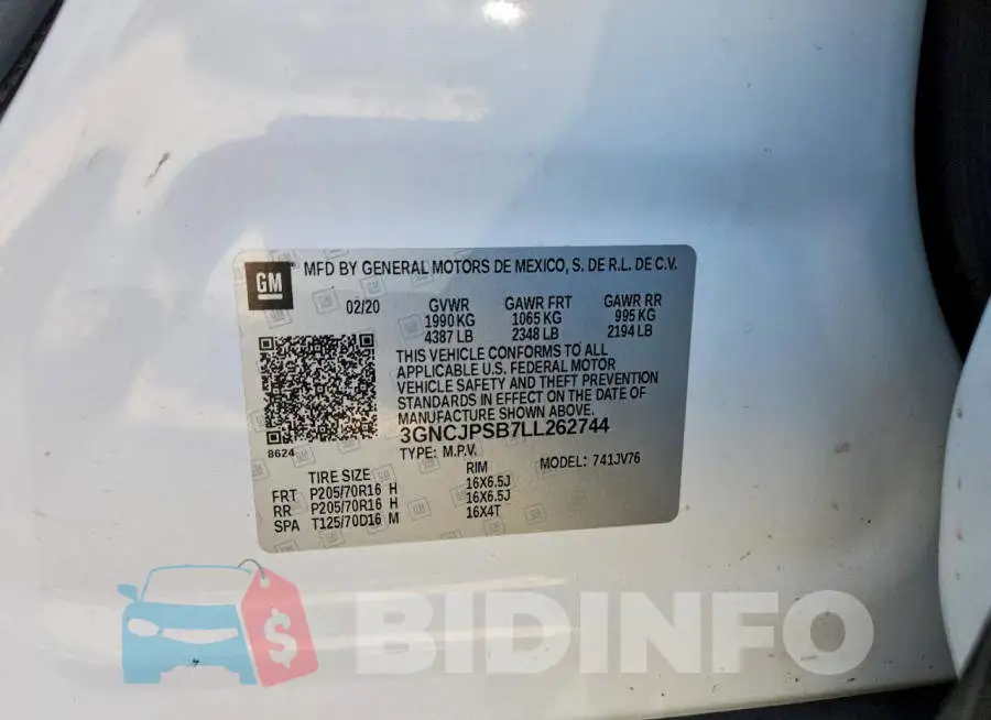 3GNCJPSB7LL262744 Photo# 13