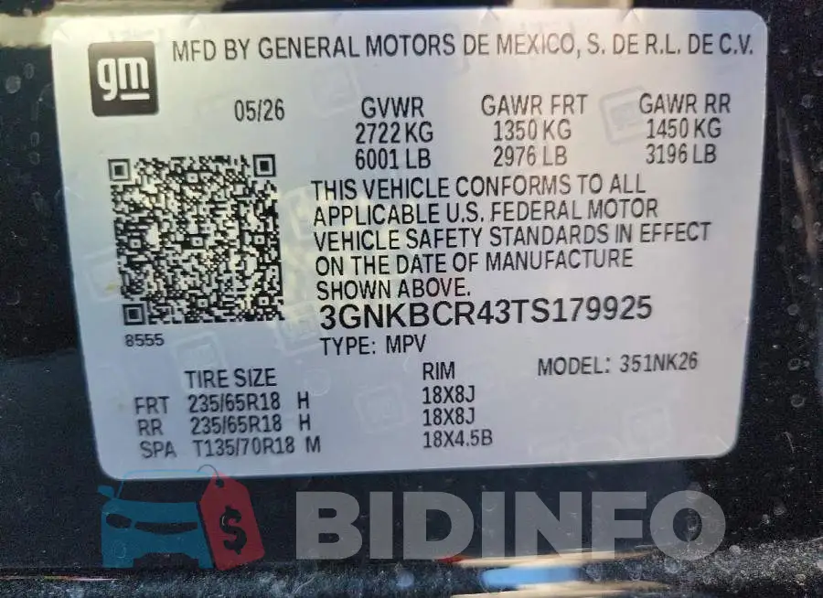3GNKBCR43TS179925 Photo# 12