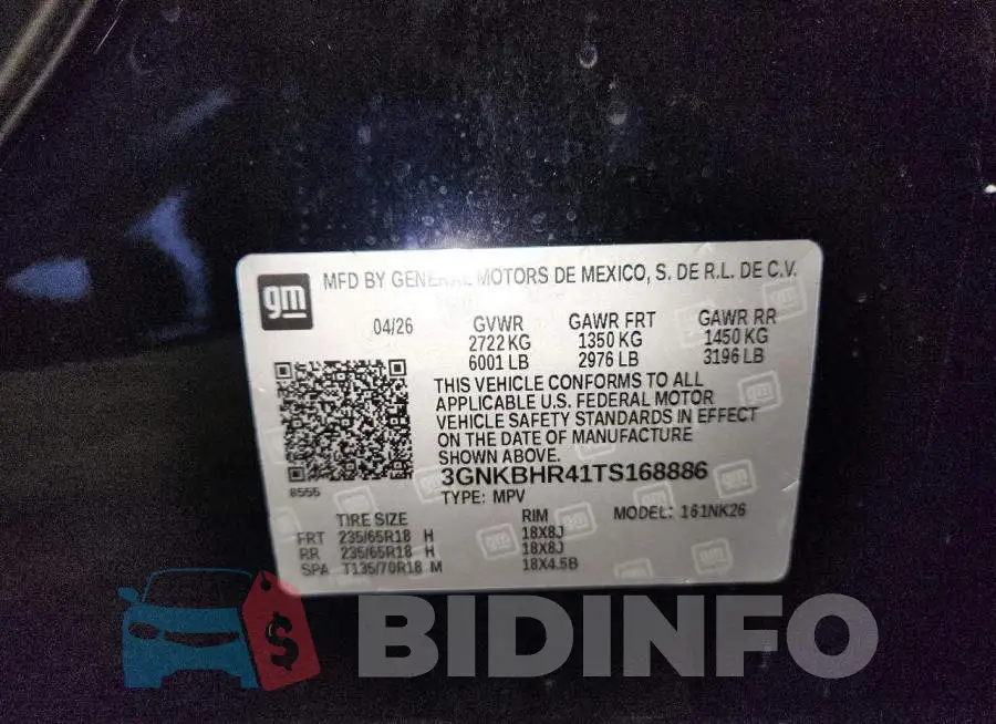 3GNKBHR41TS168886 Photo# 13