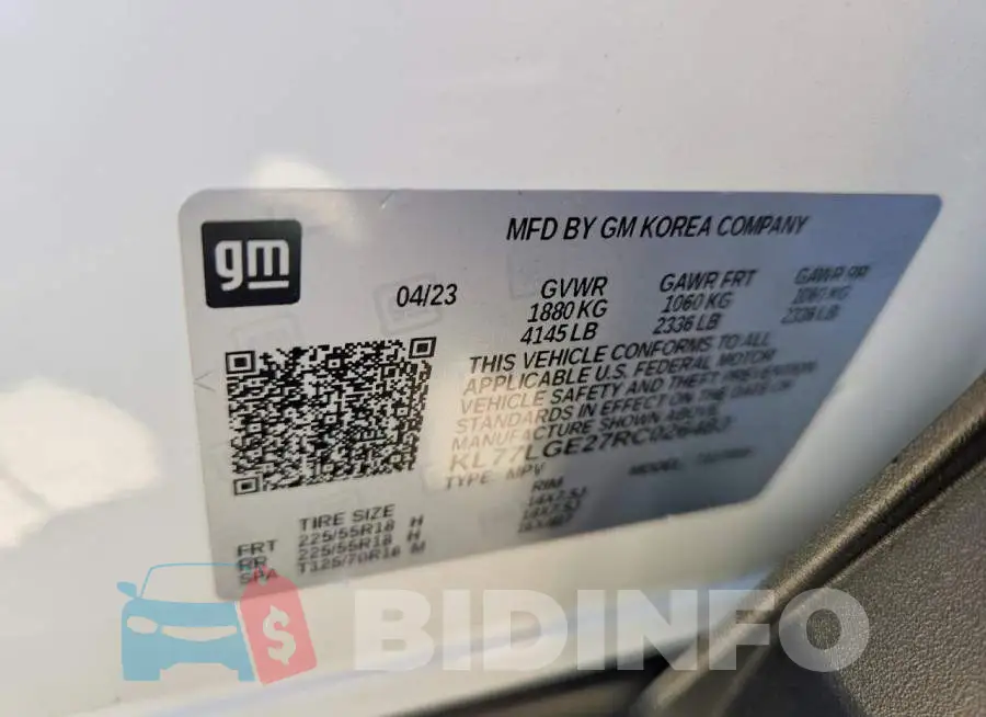 KL77LGE27RC026483 Photo# 13