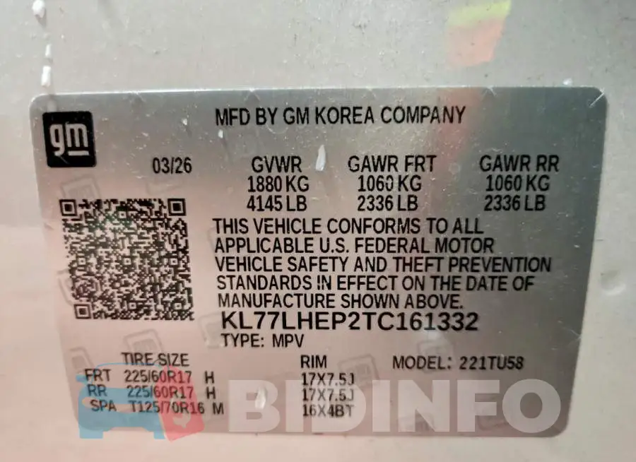KL77LHEP2TC161332 Photo# 13