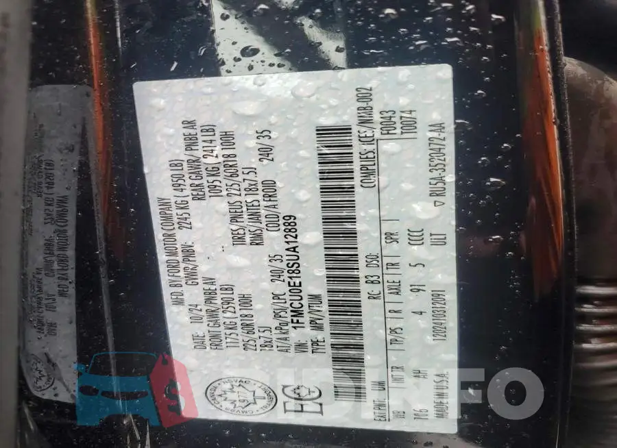 1FMCU0E18SUA12889 Photo# 14