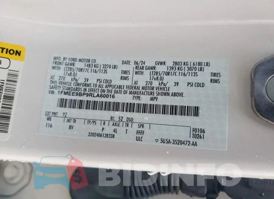1FMEE9BP9RLA60016 Photo# 13