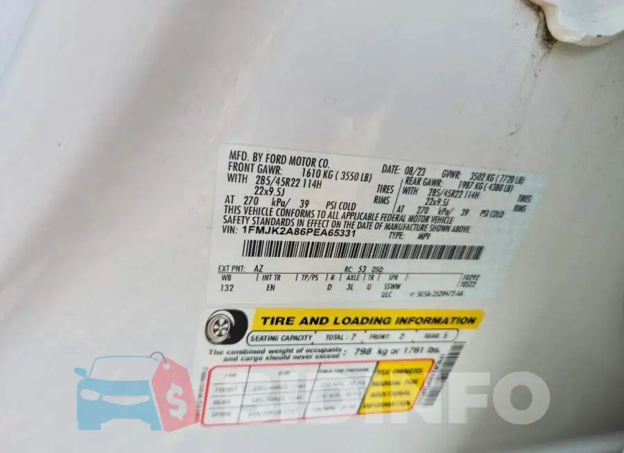 1FMJK2A86PEA65331 Photo# 13