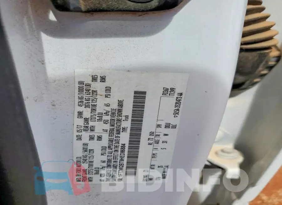 1FT7W2BT9HED86884 Photo# 13