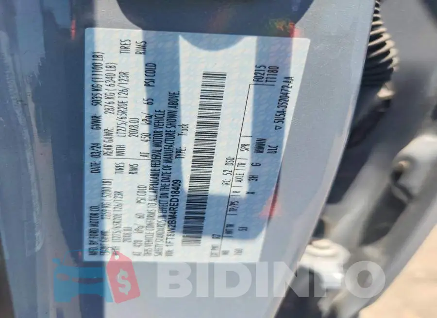 1FT8W2BM4RED18409 Photo# 13