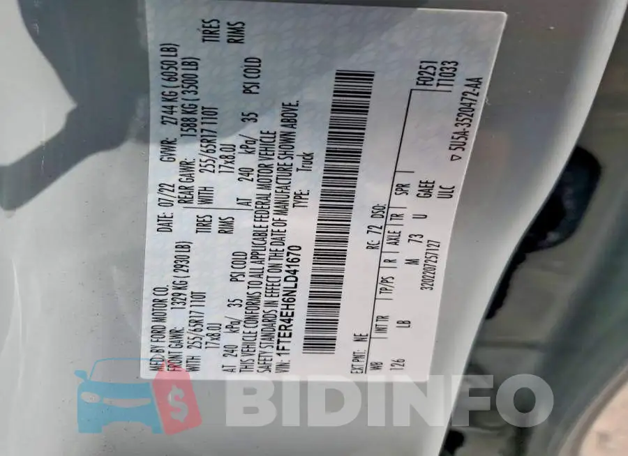 1FTER4EH6NLD41670 Photo# 12