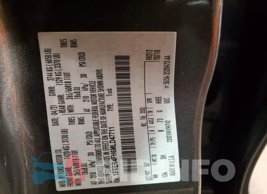 1FTER4FH6MLD47711 Photo# 13
