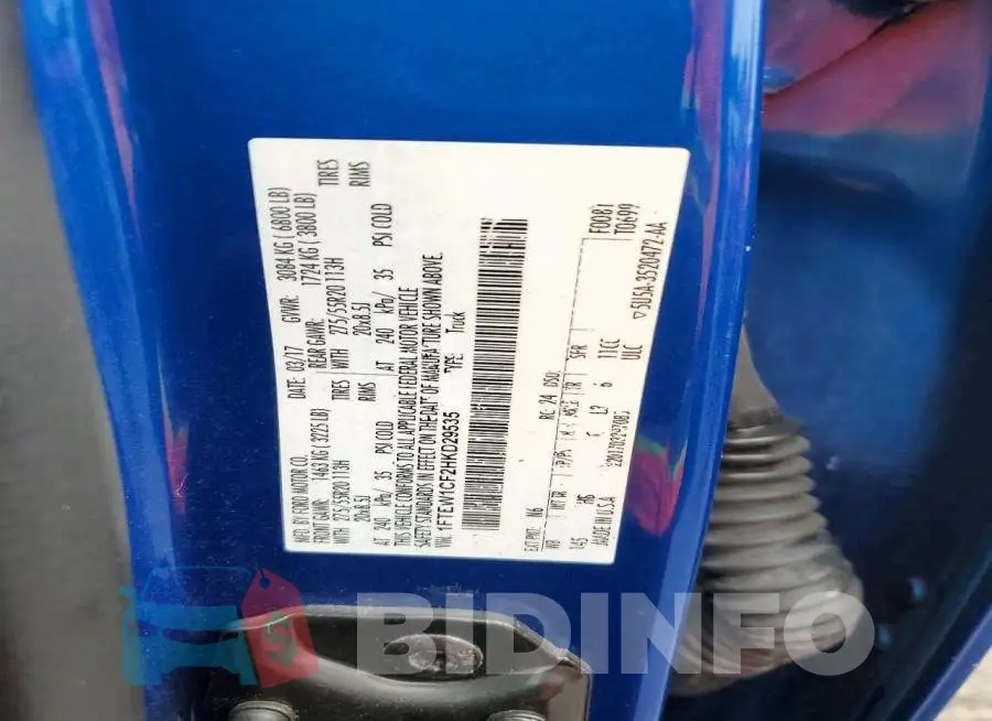 1FTEW1CF2HKD29535 Photo# 12