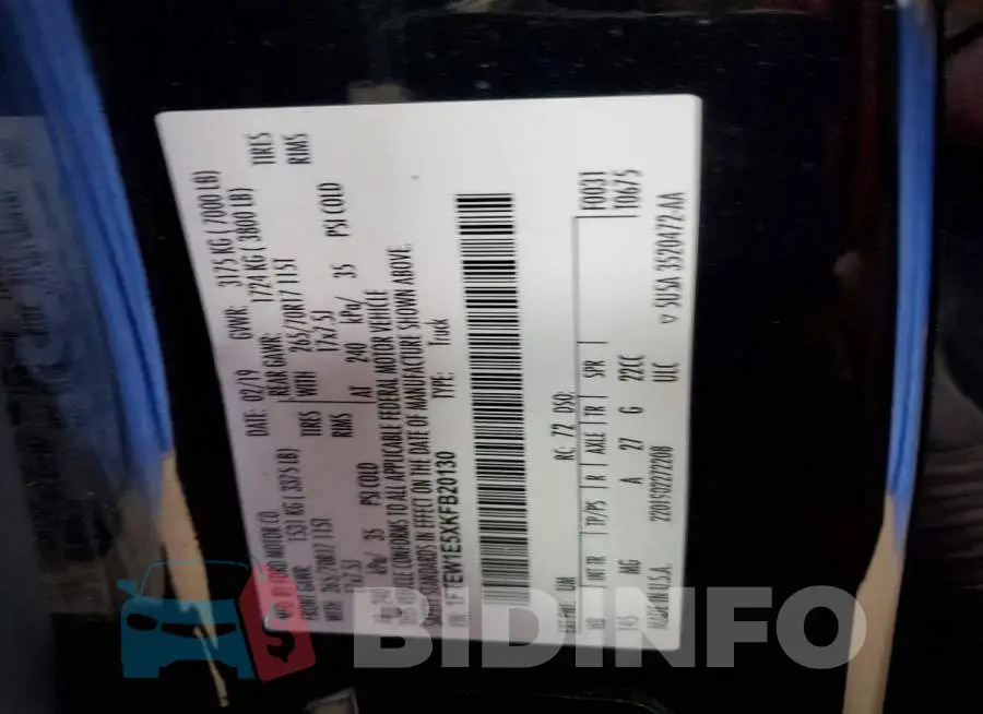 1FTEW1E5XKFB20130 Photo# 12