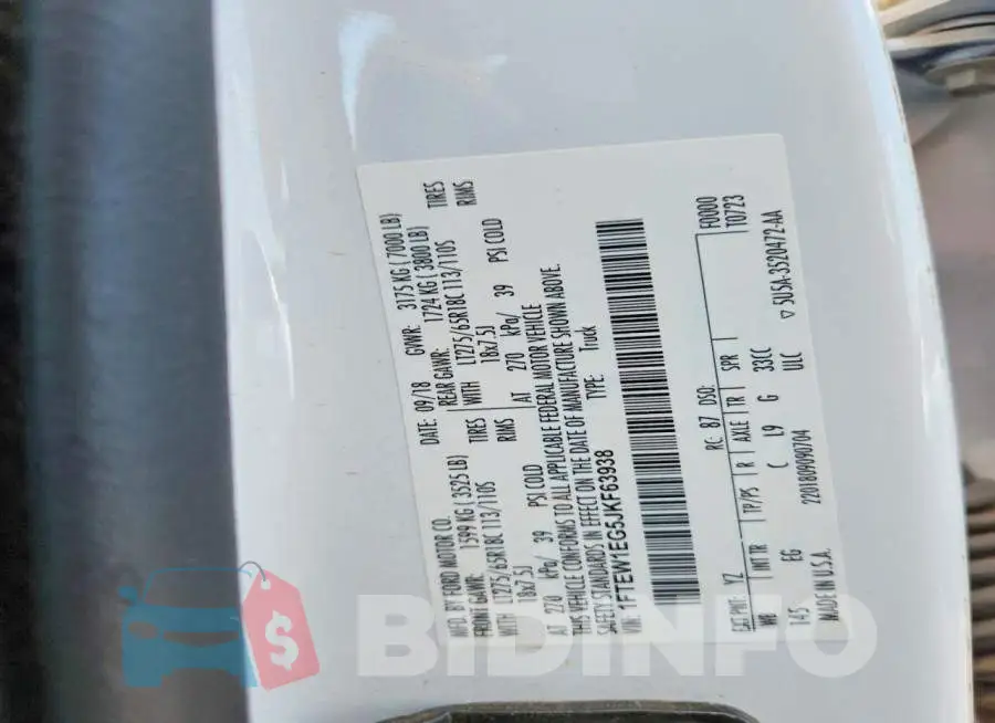 1FTEW1EG5JKF63938 Photo# 12