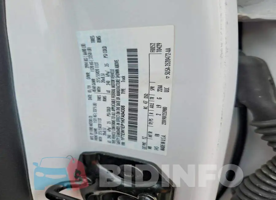 1FTEW1EP1KFA94308 Photo# 12