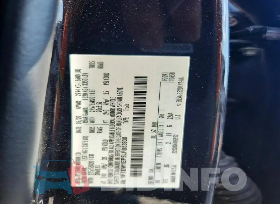 1FTEW1EP5LFB53930 Photo# 12