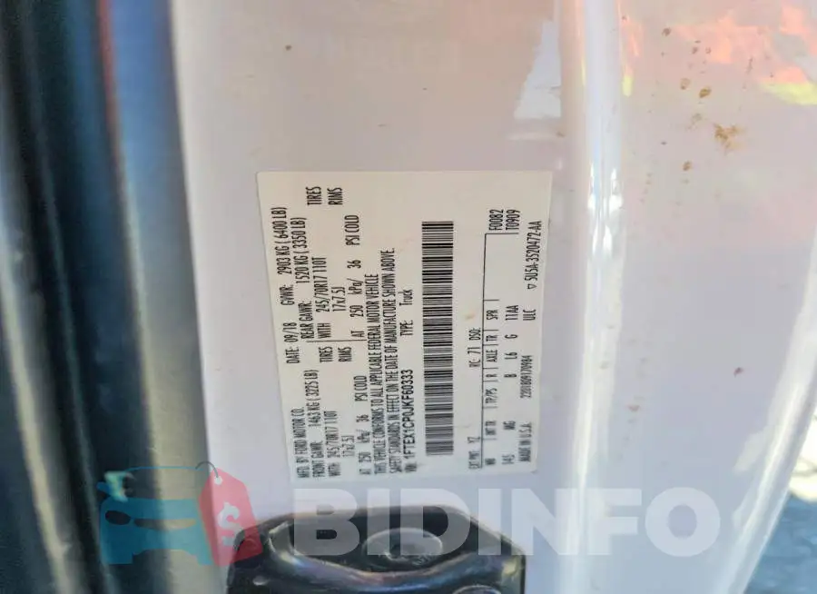 1FTEX1CP0JKF60333 Photo# 12