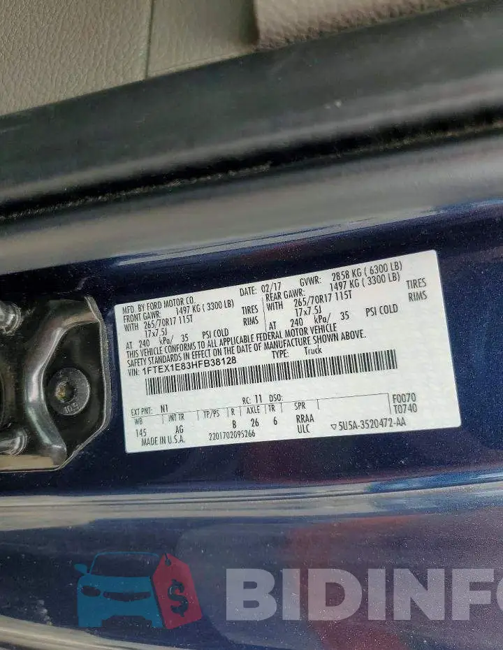 1FTEX1E83HFB38128 Photo# 12
