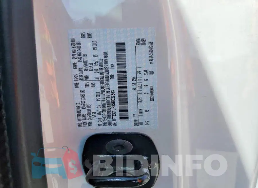 1FTEX1LP8SKE27563 Photo# 13